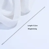 1 Piece Polished 925 Sterling Silver Rhodium Plated Chain Extension Chain Chain main image 2