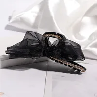 Femmes Noeud D'Arc Élégant Femme En Plastique/Résine Griffes De Cheveux main image 3