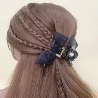 Mujeres Nudo De Lazo Elegante Señora Plástico/resina Garras De Pelo main image 4