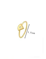 Couleur Unie Argent Sterling 925 Anneaux main image 2