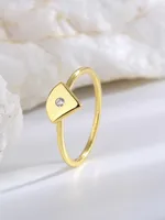 Color Sólido Plata De Ley 925 Anillos main image 4