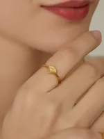 Couleur Unie Argent Sterling 925 Anneaux main image 3