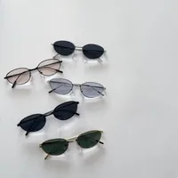 Marco Ovalado Lindo Romántico Oval Ordenador Personal Resina Lentes Tintados Con Degradado Fotograma Completo Gafas De Sol Para Niños main image 6