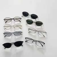 Marco Ovalado Lindo Romántico Oval Ordenador Personal Resina Lentes Tintados Con Degradado Fotograma Completo Gafas De Sol Para Niños main image 1