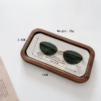 Cadre Ovale Mignon Romantique Ovale Pc Résine Verres Teintés Dégradés Plein Cadre Enfants Lunettes De Soleil main image 8