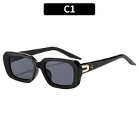 Square Casual Modern Style Letter Ac Gradient Tinted Lenses Full Frame Women's Sunglasses sku image 1