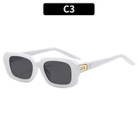 Square Casual Modern Style Letter Ac Gradient Tinted Lenses Full Frame Women's Sunglasses sku image 3