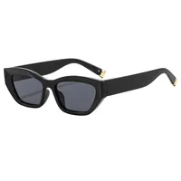 Cat Eye Casual Solid Color Ac Gradient Tinted Lenses Full Frame Women's Sunglasses main image 3