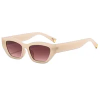 Cat Eye Casual Solid Color Ac Gradient Tinted Lenses Full Frame Women's Sunglasses main image 4