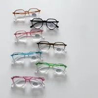 Oval Frame Casual Streetwear Oval Pc Resin Full Frame Kids Sunglasses main image 1
