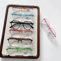 Cadre Ovale Décontractée Vêtement De Rue Ovale Pc Résine Plein Cadre Enfants Lunettes De Soleil main image 3