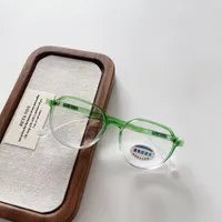 Cadre Ovale Décontractée Vêtement De Rue Ovale Pc Résine Plein Cadre Enfants Lunettes De Soleil main image 5