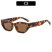 Cat Eye Casual Solid Color Ac Gradient Tinted Lenses Full Frame Women's Sunglasses sku image 3