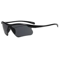 Biker Casual Solid Color Pc Gradient Tinted Lenses Half Frame Women's Sunglasses main image 2