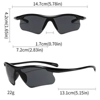 Biker Casual Solid Color Pc Gradient Tinted Lenses Half Frame Women's Sunglasses main image 7