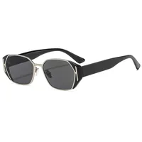 Square Casual Solid Color Ac Gradient Tinted Lenses Full Frame Women's Sunglasses main image 4