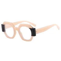 Polígono Casual Color Sólido C.A. Fotograma Completo Gafas De Sol Mujer main image 5