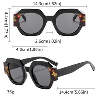 Polygon Casual Solid Color Ac Full Frame Women's Sunglasses main image 2