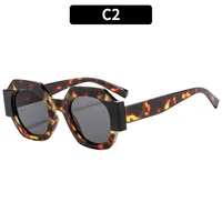 Polygon Casual Solid Color Ac Full Frame Women's Sunglasses sku image 2
