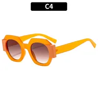 Polygon Casual Solid Color Ac Full Frame Women's Sunglasses sku image 4