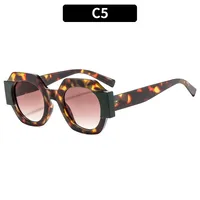 Polygon Casual Solid Color Ac Full Frame Women's Sunglasses sku image 5