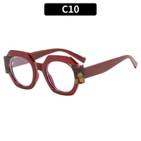 Polygon Casual Solid Color Ac Full Frame Women's Sunglasses sku image 10