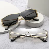 Special-Shaped Mirror Casual Geometric Pc Full Frame Women's Sunglasses main image 1