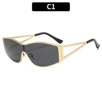 Special-Shaped Mirror Casual Geometric Pc Full Frame Women's Sunglasses sku image 1