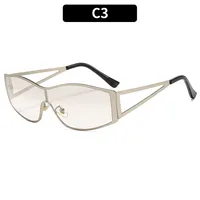 Special-Shaped Mirror Casual Geometric Pc Full Frame Women's Sunglasses sku image 3