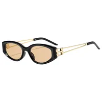 Special-Shaped Mirror Casual Solid Color Ac Gradient Tinted Lenses Half Frame Women's Sunglasses main image 3