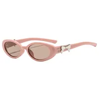 Oval Frame Casual Solid Color Ac Gradient Tinted Lenses Full Frame Women's Sunglasses main image 3