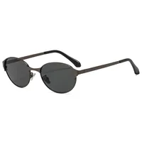 Oval Frame Casual Solid Color Ac Gradient Tinted Lenses Full Frame Women's Sunglasses main image 5