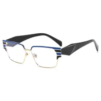 Square Casual Solid Color Ac Full Frame Optical Glasses main image 6