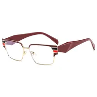 Square Casual Solid Color Ac Full Frame Optical Glasses main image 5