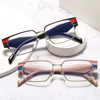 Cuadrado Casual Color Sólido C.A. Fotograma Completo Gafas Ópticas main image 1