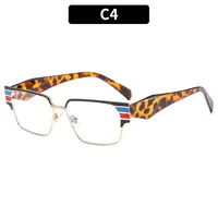 Square Casual Solid Color Ac Full Frame Optical Glasses sku image 4