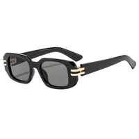 Square Casual Solid Color Ac Gradient Tinted Lenses Full Frame Women's Sunglasses main image 5