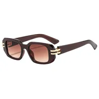 Square Casual Solid Color Ac Gradient Tinted Lenses Full Frame Women's Sunglasses main image 7