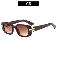 Square Casual Solid Color Ac Gradient Tinted Lenses Full Frame Women's Sunglasses sku image 6