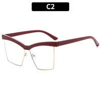 Special-Shaped Mirror Casual Solid Color Ac Full Frame Optical Glasses sku image 2