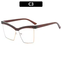 Special-Shaped Mirror Casual Solid Color Ac Full Frame Optical Glasses sku image 3