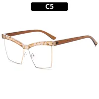 Special-Shaped Mirror Casual Solid Color Ac Full Frame Optical Glasses sku image 5