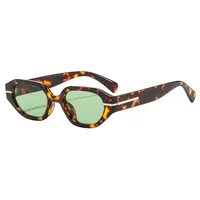 Oval Frame Casual Solid Color Ac Gradient Tinted Lenses Full Frame Women's Sunglasses main image 5
