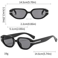 Oval Frame Casual Solid Color Ac Gradient Tinted Lenses Full Frame Women's Sunglasses main image 2