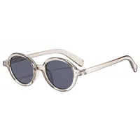 Round Frame Casual Solid Color Ac Full Frame Women's Sunglasses main image 7