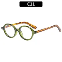 Round Frame Casual Solid Color Ac Full Frame Women's Sunglasses sku image 11