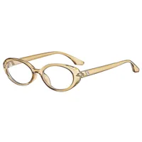 Oval Frame Casual Solid Color Ac Gradient Tinted Lenses Full Frame Women's Sunglasses main image 4