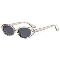 Oval Frame Casual Solid Color Ac Gradient Tinted Lenses Full Frame Women's Sunglasses main image 6