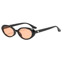 Oval Frame Casual Solid Color Ac Gradient Tinted Lenses Full Frame Women's Sunglasses main image 7