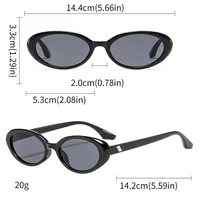 Oval Frame Casual Solid Color Ac Gradient Tinted Lenses Full Frame Women's Sunglasses main image 2